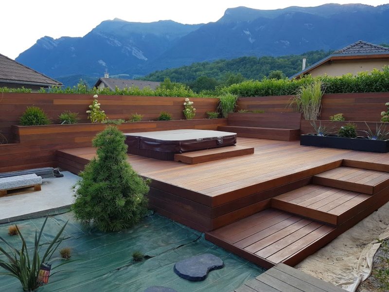 Terrasse extérieur - jardin zen